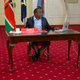 Kenya's President Uhuru Kenyatta answers questions from the public through Facebook Live at the State House in Nairobi, Kenya July 30, 2017.